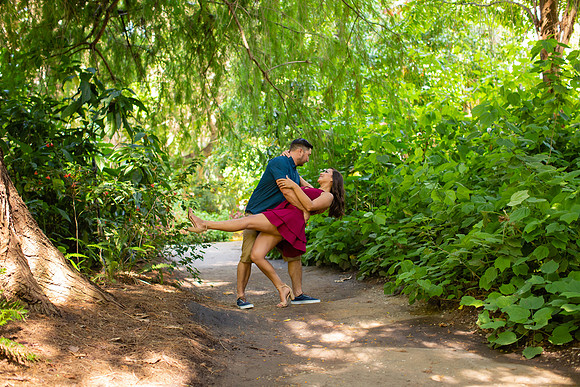 Los Angeles County Arboretum Engagement Photos-189