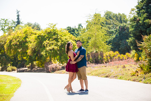 Los Angeles County Arboretum Engagement Photos-16
