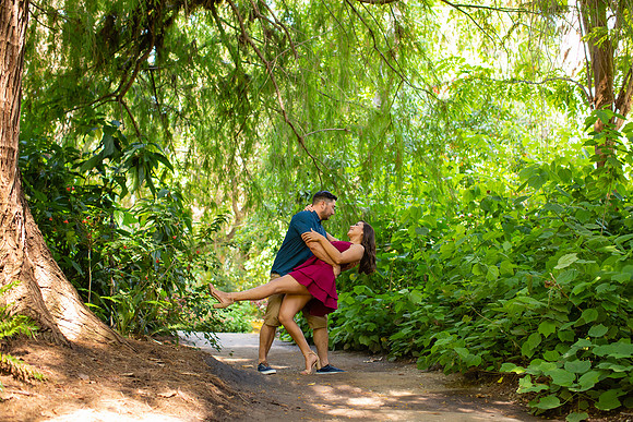 Los Angeles County Arboretum Engagement Photos-188