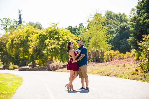Los Angeles County Arboretum Engagement Photos-17