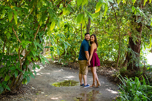 Los Angeles County Arboretum Engagement Photos-174