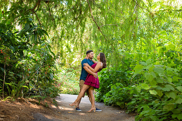 Los Angeles County Arboretum Engagement Photos-187