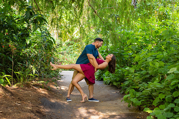 Los Angeles County Arboretum Engagement Photos-195