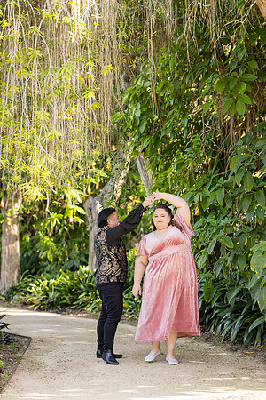 Engagement Photos South Coast Botanical Garden in Palos Verdes-030