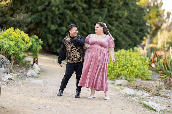 Engagement Photos South Coast Botanical Garden in Palos Verdes-073