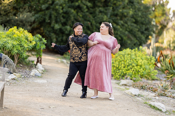 Engagement Photos South Coast Botanical Garden in Palos Verdes-074