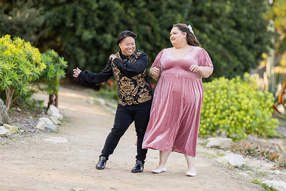 Engagement Photos South Coast Botanical Garden in Palos Verdes-076