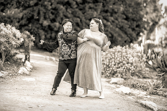 Engagement Photos South Coast Botanical Garden in Palos Verdes-075