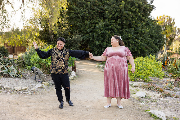 Engagement Photos South Coast Botanical Garden in Palos Verdes-078