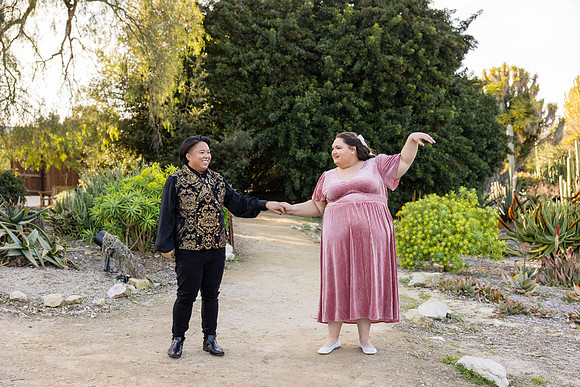 Engagement Photos South Coast Botanical Garden in Palos Verdes-080