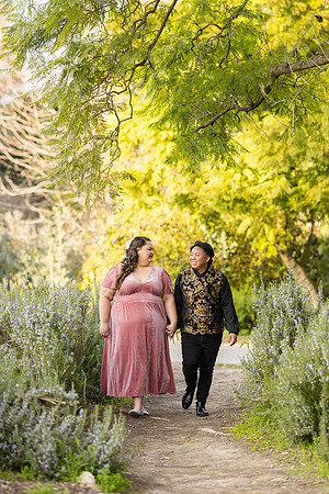 Engagement Photos South Coast Botanical Garden in Palos Verdes-103