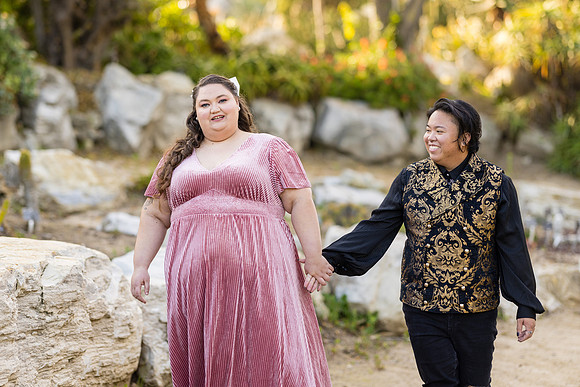 Engagement Photos South Coast Botanical Garden in Palos Verdes-126