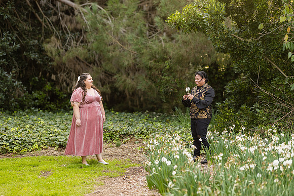 Engagement Photos South Coast Botanical Garden in Palos Verdes-145