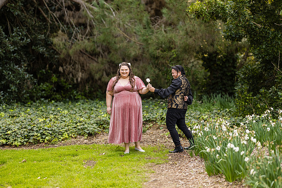 Engagement Photos South Coast Botanical Garden in Palos Verdes-149