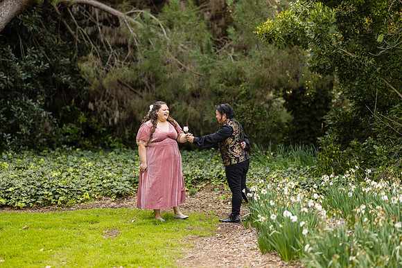 Engagement Photos South Coast Botanical Garden in Palos Verdes-148