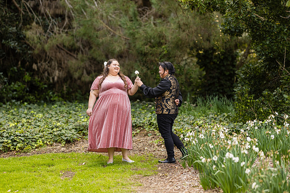 Engagement Photos South Coast Botanical Garden in Palos Verdes-150