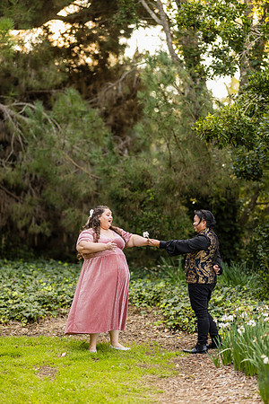 Engagement Photos South Coast Botanical Garden in Palos Verdes-152