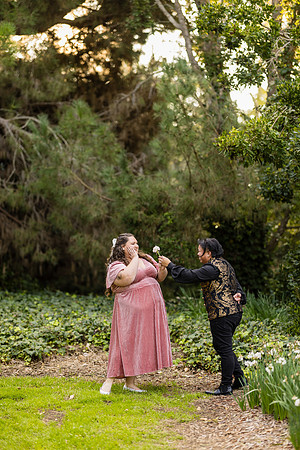 Engagement Photos South Coast Botanical Garden in Palos Verdes-156
