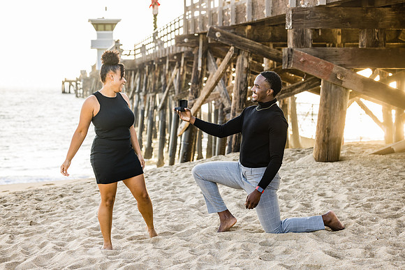 Surprise Engagement Session Seal Beach Pier - Seal Beach Photographer-083