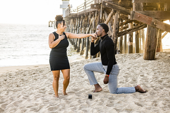 Surprise Engagement Session Seal Beach Pier - Seal Beach Photographer-096