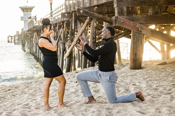 Surprise Engagement Session Seal Beach Pier - Seal Beach Photographer-077