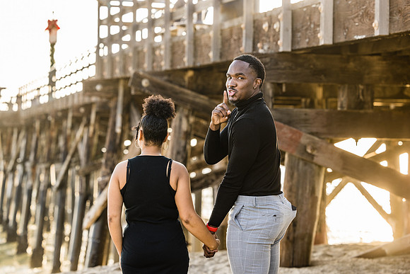 Surprise Engagement Session Seal Beach Pier - Seal Beach Photographer-073