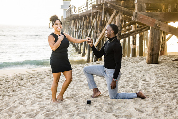 Surprise Engagement Session Seal Beach Pier - Seal Beach Photographer-094