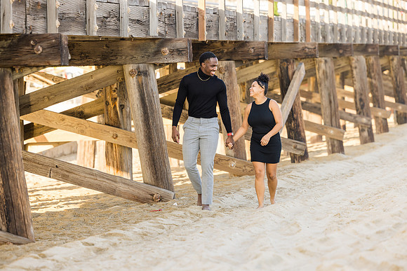 Surprise Engagement Session Seal Beach Pier - Seal Beach Photographer-067
