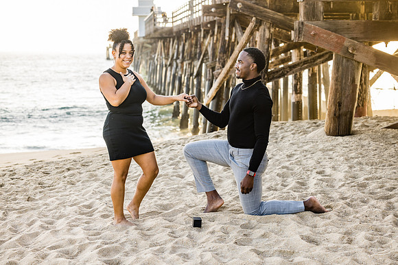 Surprise Engagement Session Seal Beach Pier - Seal Beach Photographer-093