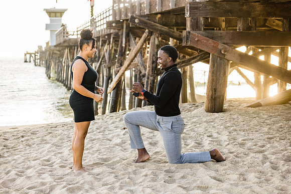 Surprise Engagement Session Seal Beach Pier - Seal Beach Photographer-084