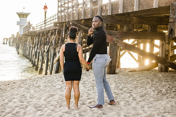 Surprise Engagement Session Seal Beach Pier - Seal Beach Photographer-074