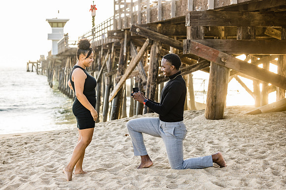 Surprise Engagement Session Seal Beach Pier - Seal Beach Photographer-080
