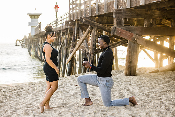 Surprise Engagement Session Seal Beach Pier - Seal Beach Photographer-079