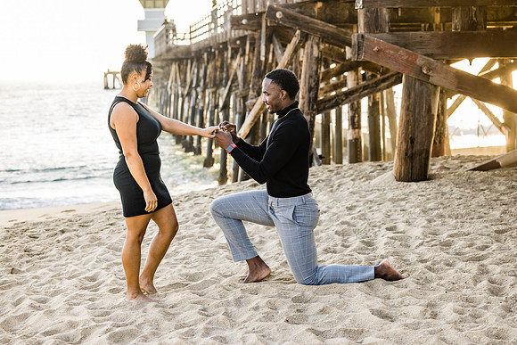 Surprise Engagement Session Seal Beach Pier - Seal Beach Photographer-086