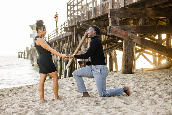 Surprise Engagement Session Seal Beach Pier - Seal Beach Photographer-075