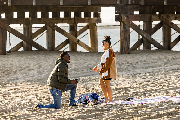Surprise Engagement Session Seal Beach Pier - Seal Beach Photographer-009