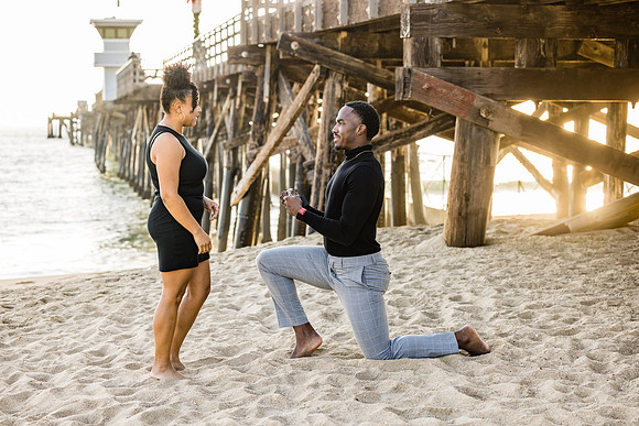 Surprise Engagement Session Seal Beach Pier - Seal Beach Photographer-085