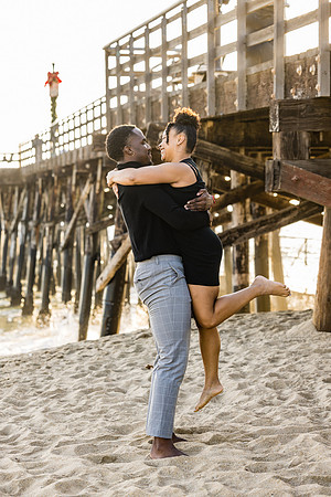 Surprise Engagement Session Seal Beach Pier - Seal Beach Photographer-105