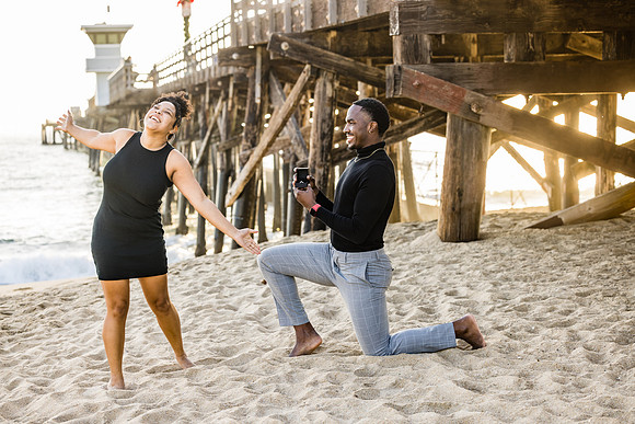 Surprise Engagement Session Seal Beach Pier - Seal Beach Photographer-082
