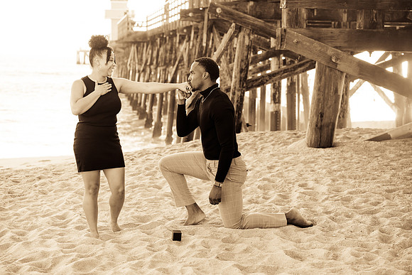 Surprise Engagement Session Seal Beach Pier - Seal Beach Photographer-099