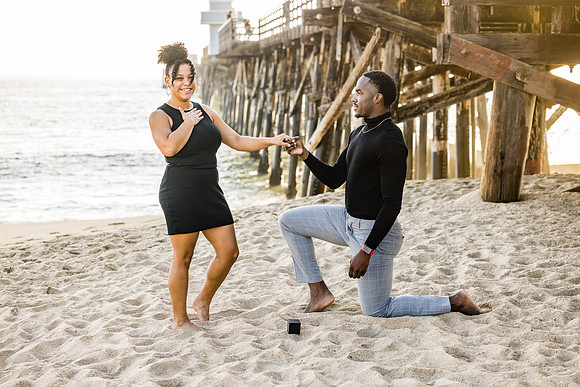 Surprise Engagement Session Seal Beach Pier - Seal Beach Photographer-092