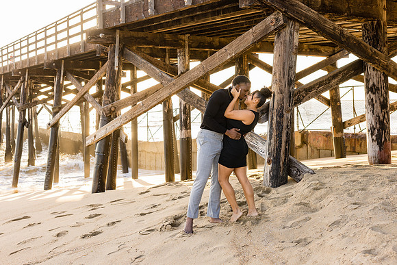 Surprise Engagement Session Seal Beach Pier - Seal Beach Photographer-136
