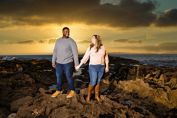 Engagement Photos Averill Park San Pedro - White Point Beach Engagement Photos-69