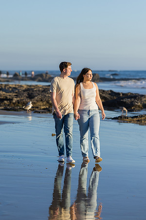 Engagement Photographer Newport Beach Ca - Engagement Photos Crystal Cove Newport Beach-87